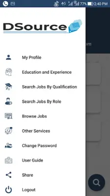 DSource Jobs android App screenshot 1